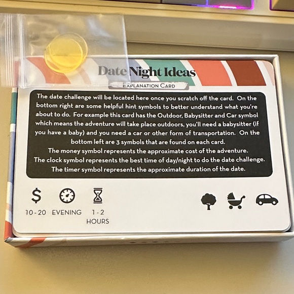 Date Night Ideas Card Set - Picture 3 of 3